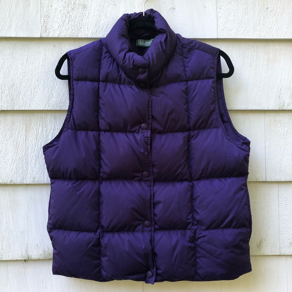 L.L. Bean Purple Goose Down Vest